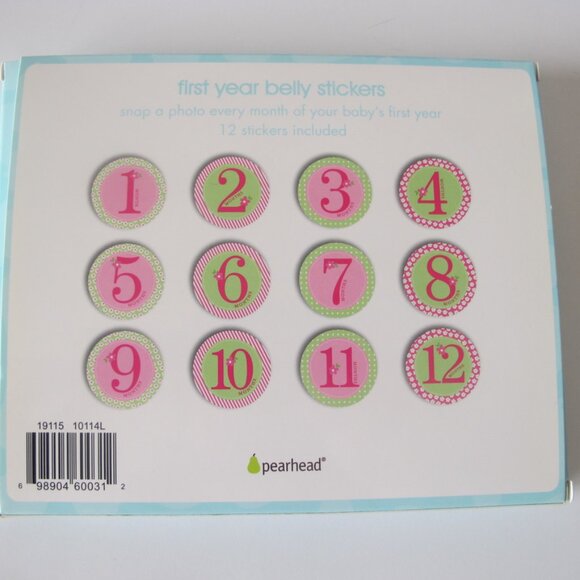 First Year Belly Stickers 12 Stickers Total NEW - Picture 2 of 2